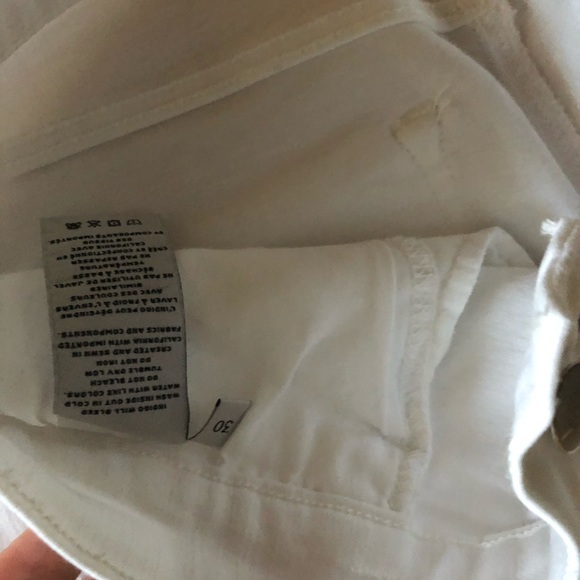 J Brand Alana high waisted jean white size 30⭐️ - Picture 3 of 5